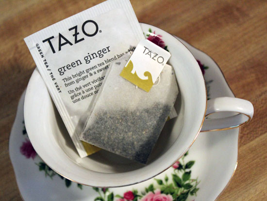 Tea review: Tazo Green Ginger bagged tea