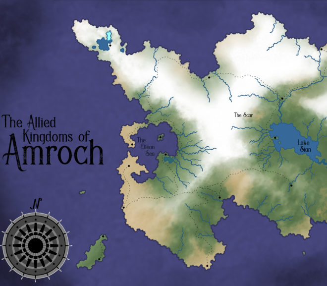 Making a fantasy world map (Building a fantasy series, part two)