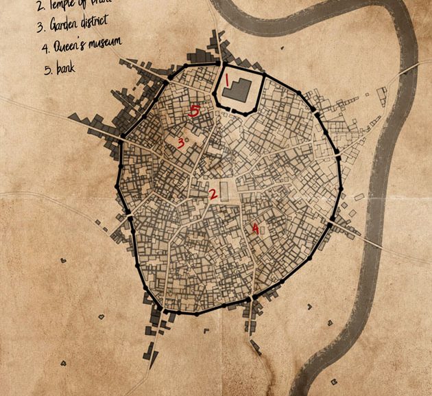 Mapping Orrad, capital of the southern Westkings Empire