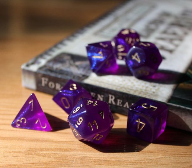 Using dice for writing books