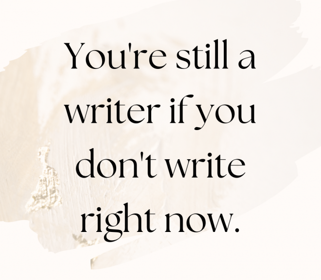 The validity of the writer who doesn’t write