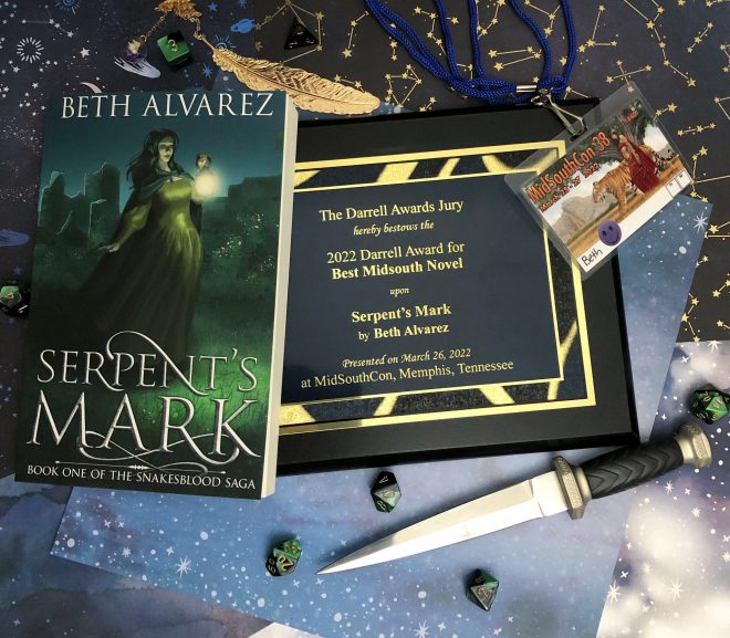 Serpent’s Mark is now an award-winning novel