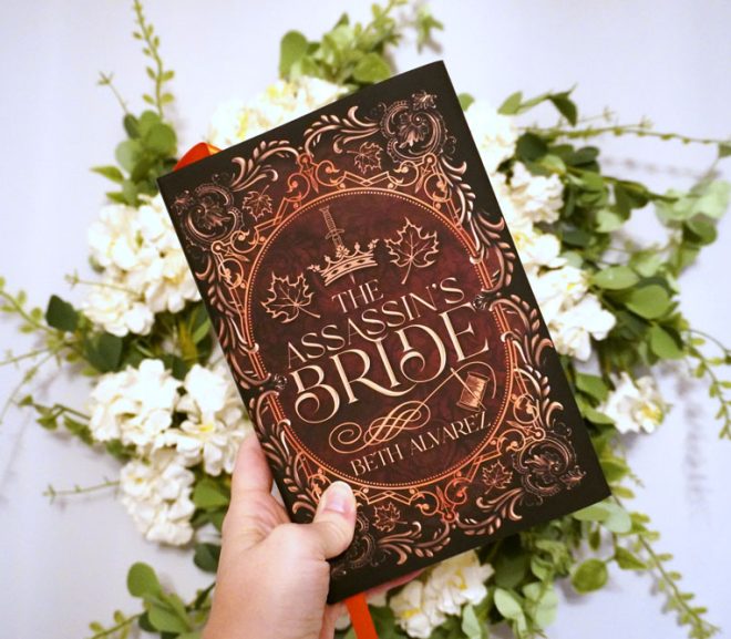 The book swag I made for The Assassin’s Bride